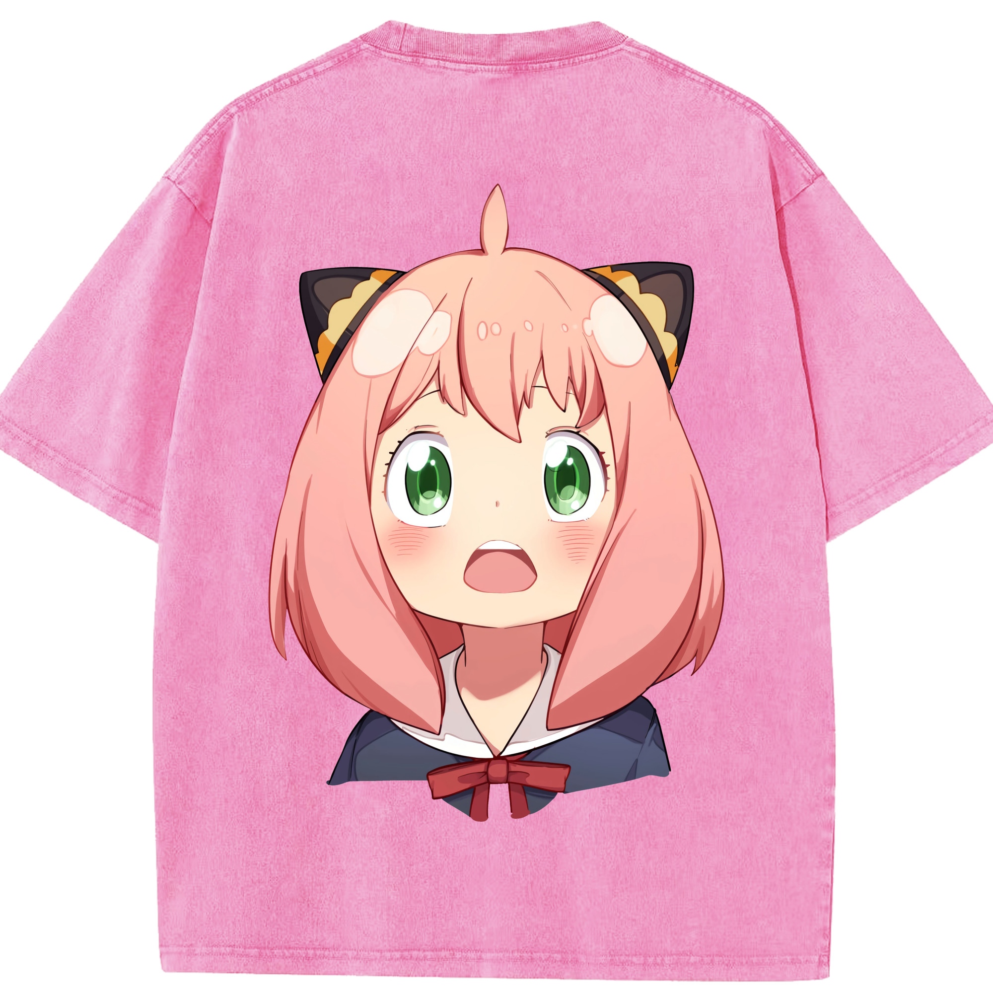 （画像用） SPY×FAMILY间谍家家酒 綿100% ヴィンテージ風 半袖Tシャツ（背面プリント）